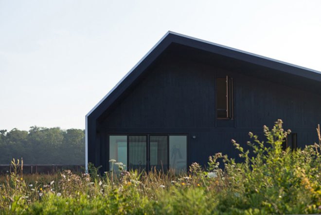 Studio Moffitt, Limekiln Line, Off-Grid, Agricultural Home, ontario, canada, energy efficient, passive house, deck, Architecture, energy efficiency
