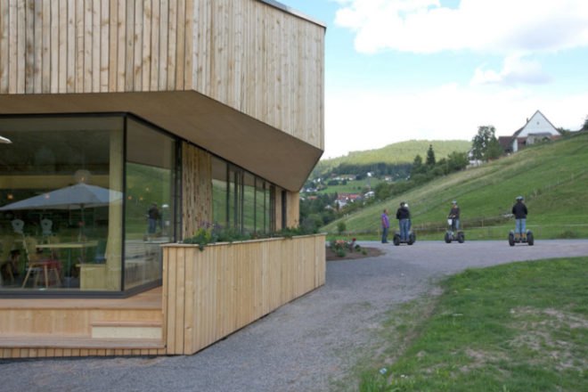 Talstation Baiersbronn, Partner und Partner, eco travel, bistro, rental shop, energy efficient design, germany