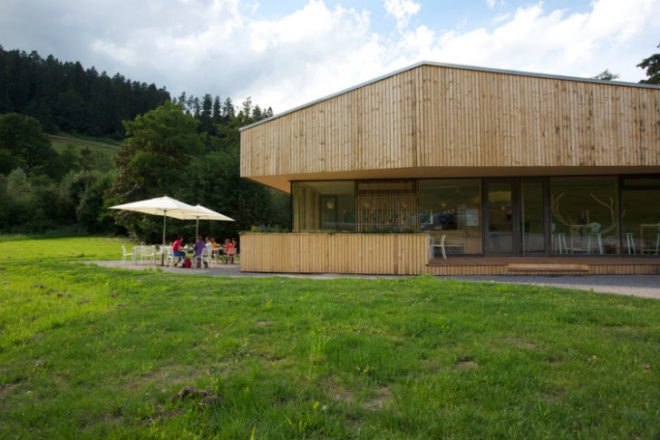Talstation Baiersbronn, Partner und Partner, eco travel, bistro, rental shop, energy efficient design, germany