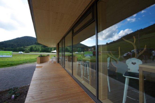 Talstation Baiersbronn, Partner und Partner, eco travel, bistro, rental shop, energy efficient design, germany