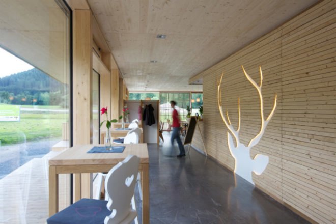 Talstation Baiersbronn, Partner und Partner, eco travel, bistro, rental shop, energy efficient design, germany