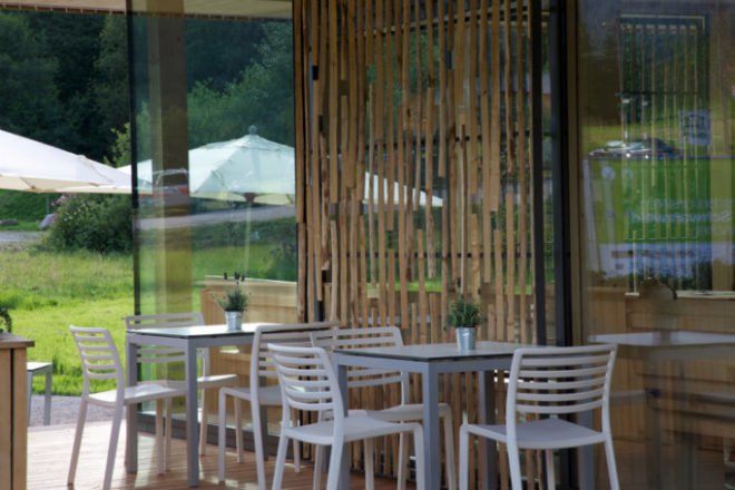 Talstation Baiersbronn, Partner und Partner, eco travel, bistro, rental shop, energy efficient design, germany