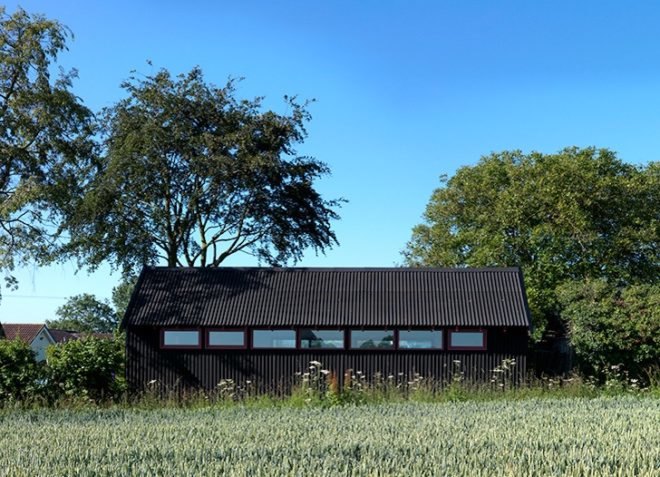 zero carbon, wood-fired stove, solar power, photovoltaic panels, PV Panels, rainwater harvesting, vernacular architecture, green design, sustainable design, eco-design, England, Threefold Architects, art, design, sustainable design, The Long Studio