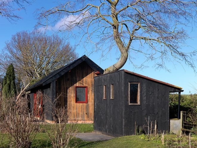 zero carbon, wood-fired stove, solar power, photovoltaic panels, PV Panels, rainwater harvesting, vernacular architecture, green design, sustainable design, eco-design, England, Threefold Architects, art, design, sustainable design, The Long Studio