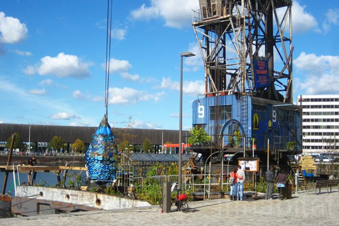 Time Circus, Welvaert, Antwerp, floating garden, vegetable garden, MAS Museum, Botanical, Eco Travel, Treehouses, Recycling / Compost, Green renovation, Gardening, Floating Houses,