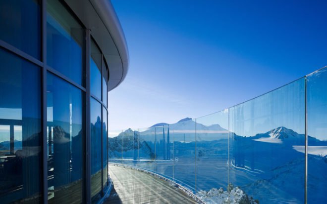 green design, eco design, sustainable design, Austria, Alps, Baumschlager Hutter partners, WIldspitzbahn, ski lodge