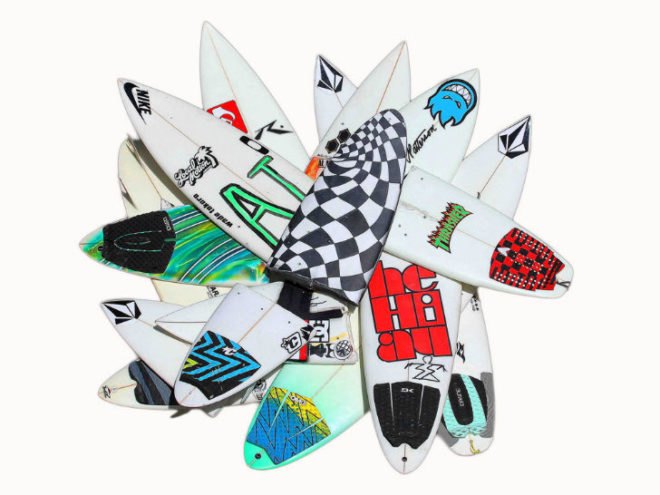 Wrecktangles, Herbie Fletcher, upcycled surfboards, borken surfboards, surfing, eco art, the Hole NYC