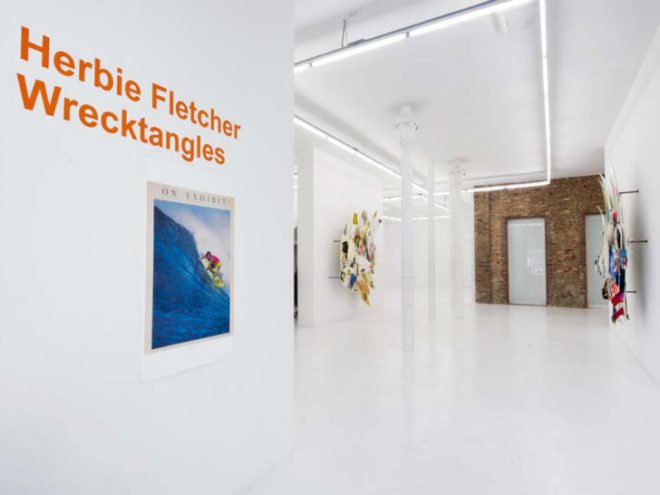 Wrecktangles, Herbie Fletcher, upcycled surfboards, borken surfboards, surfing, eco art, the Hole NYC
