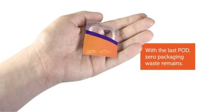 disappearing package, packaging design, sustainable, green, aaron mickelson