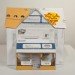 the dream homes project, jeremiah johnson, credit card applications, model houses, paper, recycled