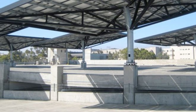 envision, solar tree, carport, parking lot, solar photovoltaic, energy, electricity, solar panel