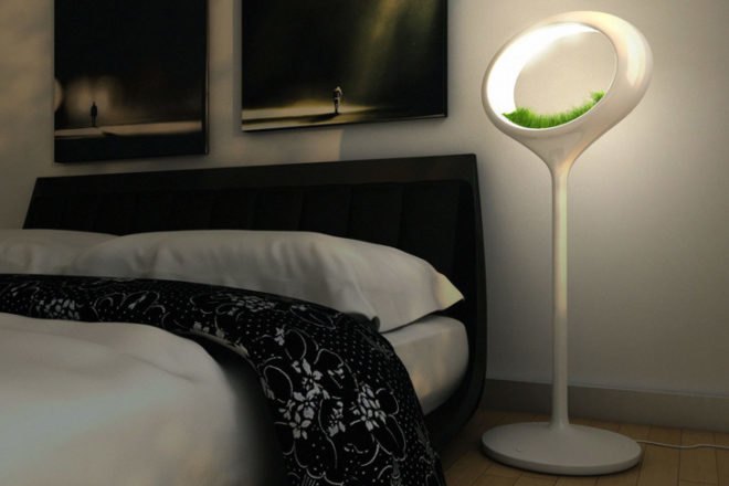 the grass lamp, hydroponic, marko vuckovic, plant, light fixture, industrial design