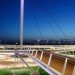 ipv Delft, Netherlands, Eindhoven, Hovenring, architecture, bike bridge, cyclists, pedestrians, traffic, bike safety, walkability, steel, cable bridge, LED lighting