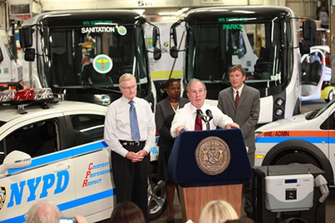 michael bloomberg mayor, new york city,NYC, state of the city address, electric vehicle, charging stations, EV