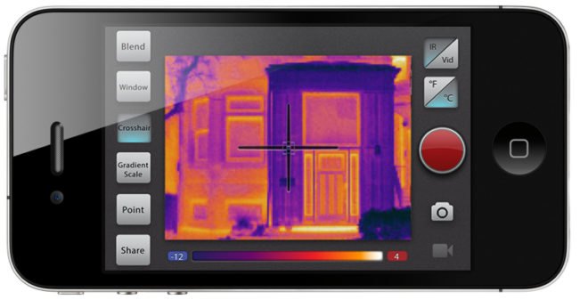 Mµ Thermal Imager, mu thermal imager, thermal camera, winter-proofing, home improvement, diy, green gadgets, winterize your home, affordable thermal camera, iphone app, laptop accessory