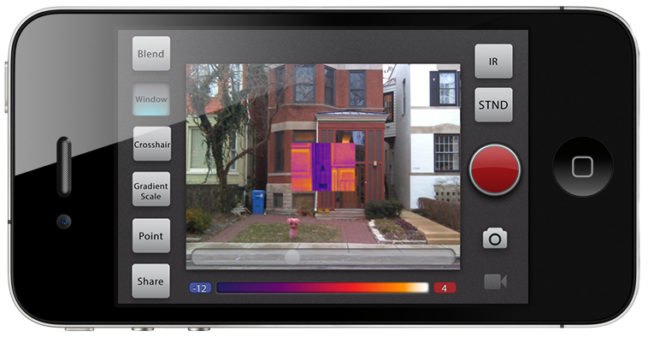 Mµ Thermal Imager, mu thermal imager, thermal camera, winter-proofing, home improvement, diy, green gadgets, winterize your home, affordable thermal camera, iphone app, laptop accessory