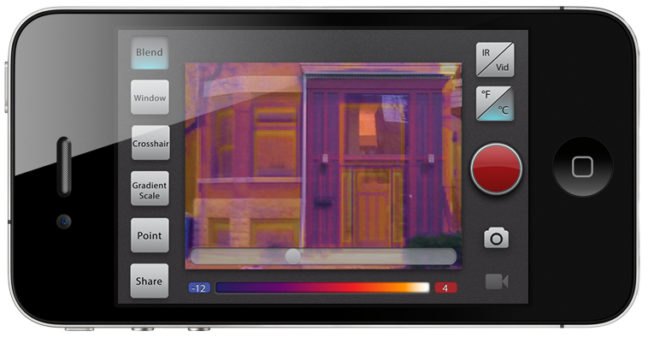 Mµ Thermal Imager, mu thermal imager, thermal camera, winter-proofing, home improvement, diy, green gadgets, winterize your home, affordable thermal camera, iphone app, laptop accessory