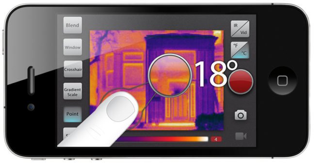 Mµ Thermal Imager, mu thermal imager, thermal camera, winter-proofing, home improvement, diy, green gadgets, winterize your home, affordable thermal camera, iphone app, laptop accessory