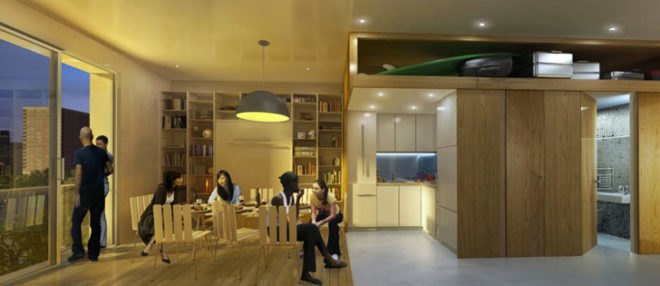 green design, eco design, sustainable design, nArchitects, Monadnock Development LLC, ACtors Fund HDC, adAPT Nyc, MIcro NYC, Kip's Bay, micro apartments