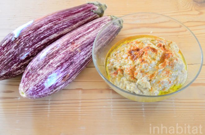 Organic recipe, sustainable food, eggplant, aubergine, baba ghanoush, Levant, Middle East, mediterranean food, recipe, vegan food, organic food,