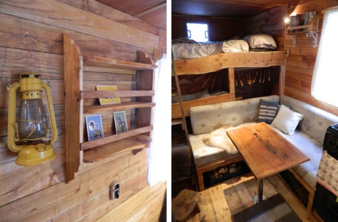 Rustic Camper, Bill Goddard, Becky Goddard, retrofitted van, camper van