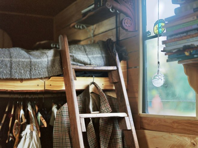 Rustic Camper, Bill Goddard, Becky Goddard, retrofitted van, camper van