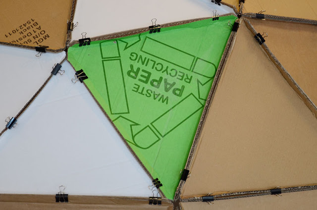 Steven Morgana, How Much Does Your Building Weigh?, recycled materials, reused materials, green design, sustainable design, geodesic dome