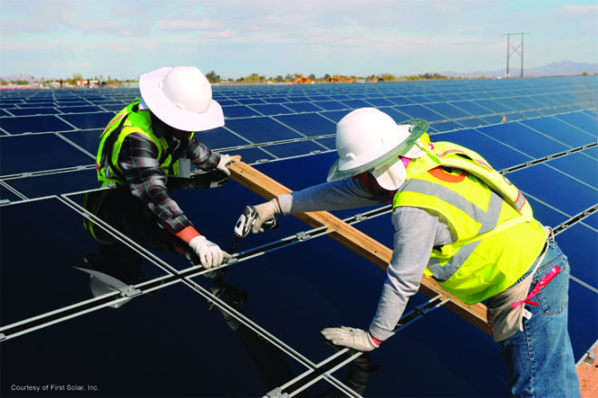 First solar, thin film, solar panels, solar farm, solar power, solar technology