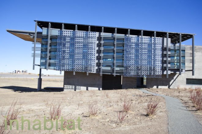 Welcome Center, Southeast Wyoming, Anderson Mason Dale Architects, Wyoming, Rest Area, Rammed Earth