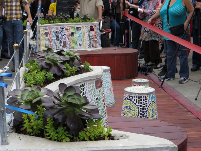 York Street parklet, Los Angeles, LA, parklets, parklet, Highland Park parklet