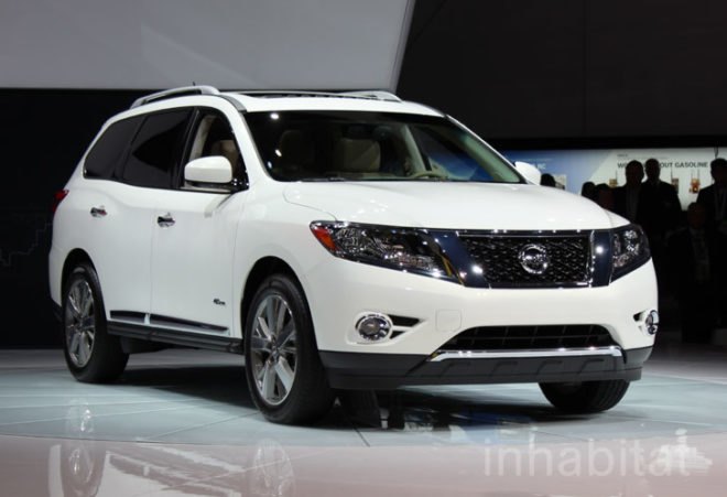 nissan, nissan pathfinder, nissan pathfinder hybrid, nissan pathfinder hybrid 2014, nissan hybrid, 2013 New York Auto Show, electric car, electric motor, green car, new york auto show, ny auto show