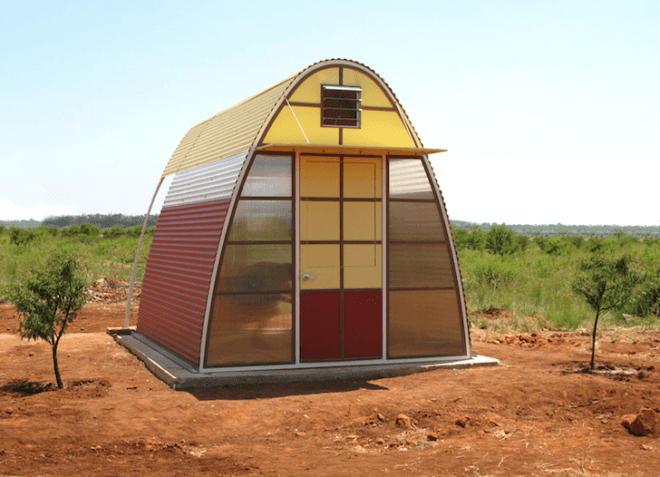 Abod Shelters, slum dwellers, poverty, green design, sustainable design, prefab design, tiny houses, South Africa, BSB Design, natural light, humanitarian design, social design, eco-design, Johannesburg, informal housing, cheap housing, Doug Sharp