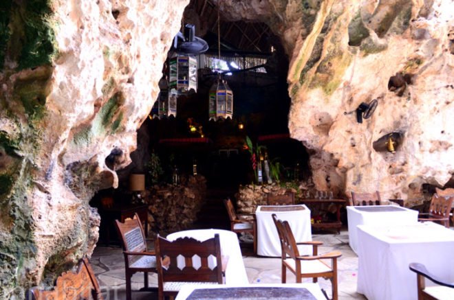 Diani Beach, Kenya, coral cave, adaptive reuse, cave turned into a restaurant, candlelit cave, south coast, indian ocean, design, sustainable design, arab design, green design, eco-design