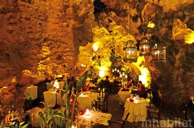 Diani Beach, Kenya, coral cave, adaptive reuse, cave turned into a restaurant, candlelit cave, south coast, indian ocean, design, sustainable design, arab design, green design, eco-design