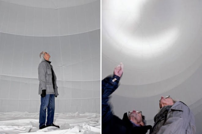 Big Air Package, Christo, largest indoor sculpture, environmental art, gasometer oberhausen, inflatable sculpture