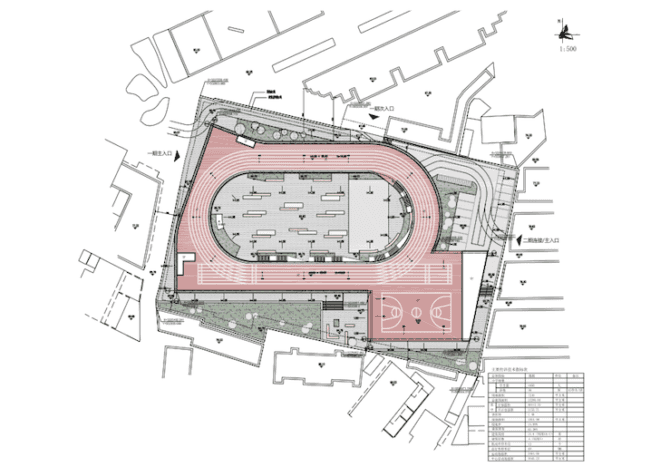 Tian Tai County ChiCheng No. 2 Primary School, China, rooftop running track, urban density, sustainable design, footprint, eco-design, urban design, green design, LYCS Architecture, Daylighting