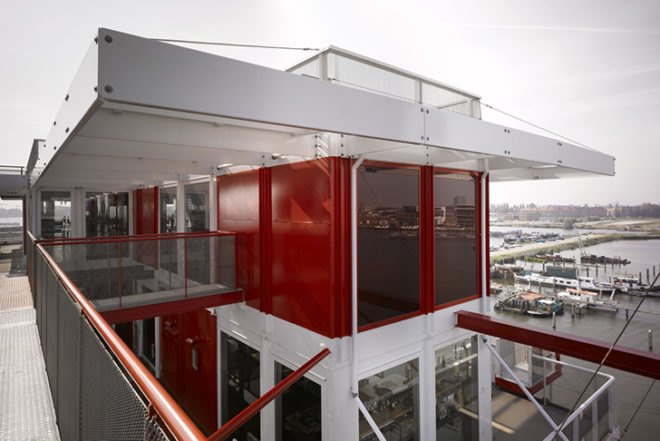 Concrete, REM-Island, Dutch Pirate Radio, sea platform, restaurant, Amsterdam, Architecture, Daylighting, Recycled Materials