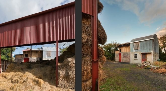 rainwater capture, cowshed, The Cowshed Collective, Ireland, Camphill Callan Community, Commonage, sustainable design, daylighting, natural light, reclaimed materials, recycled materials, Cowshed, farm, collaborative design