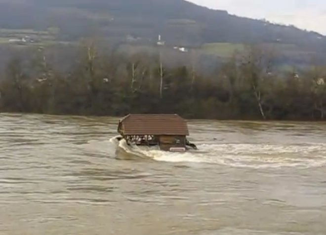 drina river house, tiny house, tiny rock house drina rock house, micro homes, tiny homes, small homes, tiny architecture, flood-proof architecture, flood-proof homes, flood-proof design