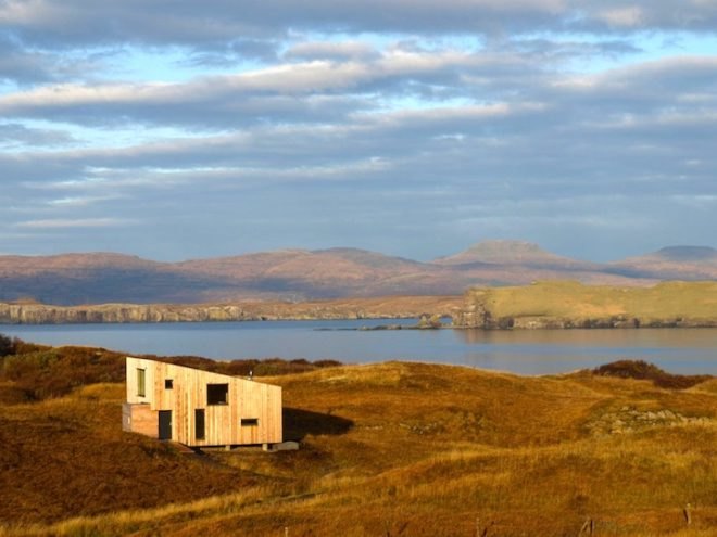 timber house, tiny house, holiday house, isle of skye, scotland, rural design, green design, sustainable design, eco-design, fiscavaig house, minimal environmental impact, low carbon footprint, daylighting, natural light,