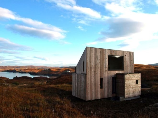 timber house, tiny house, holiday house, isle of skye, scotland, rural design, green design, sustainable design, eco-design, fiscavaig house, minimal environmental impact, low carbon footprint, daylighting, natural light,