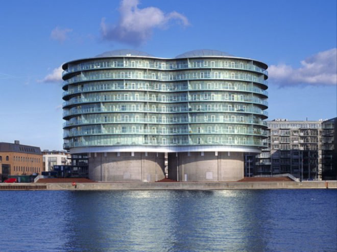 Gemini Residences, MVRDV, silo conversion, copenhagen, adaptive reuse, green renovation, eco residences