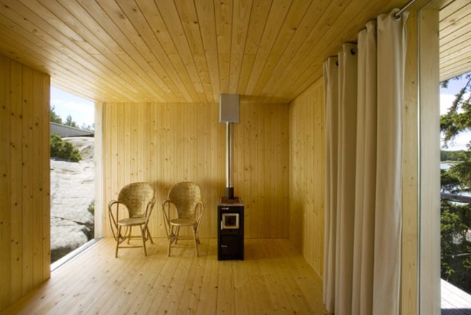 Huttunen-Lipasti-Pakkanen Architects, Villa Mecklin, Finland, finnish design, sauna, untreated wood, wood-burning stove, weekend retreat, Architecture, Daylighting, Green Materials