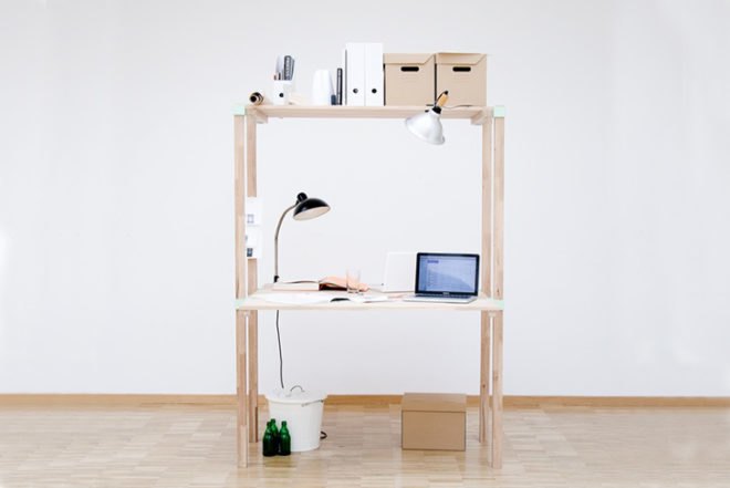 Johannes Häuser, multifunctional furniture, Klopf Klopf, no glue no screws, germn design, Kitchen Unit, Desk, Wardrobe, DIY, green furniture, Transforming Furniture