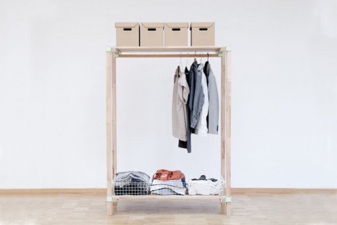Johannes Häuser, multifunctional furniture, Klopf Klopf, no glue no screws, germn design, Kitchen Unit, Desk, Wardrobe, DIY, green furniture, Transforming Furniture