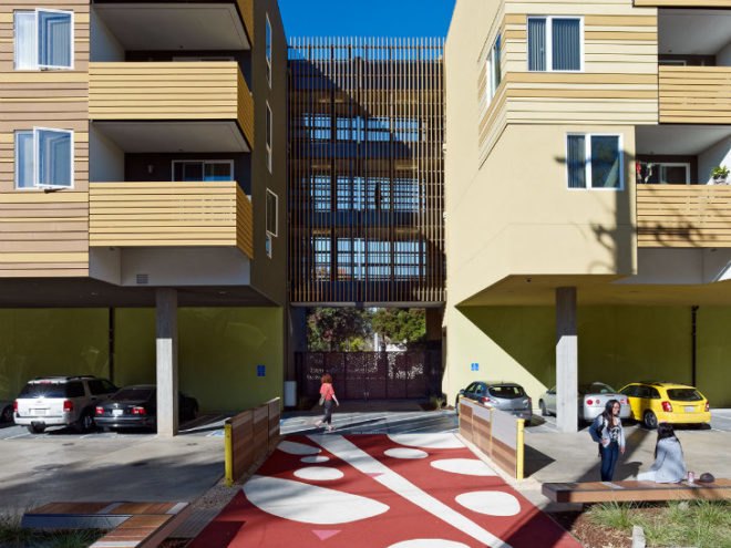 La Valentina Station, David Baker and Partners, urban infill, affordable housing, sacramento, eco housing development, sustainable housing