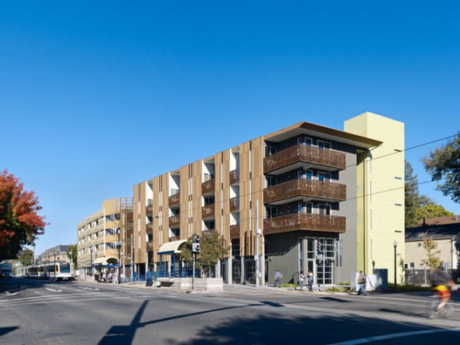 La Valentina Station, David Baker and Partners, urban infill, affordable housing, sacramento, eco housing development, sustainable housing