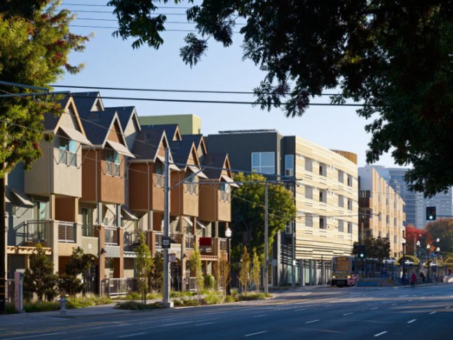 La Valentina Station, David Baker and Partners, urban infill, affordable housing, sacramento, eco housing development, sustainable housing