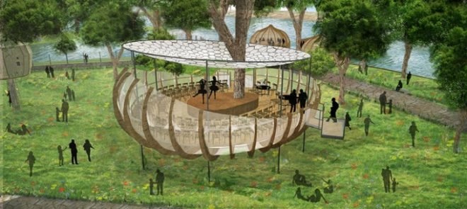 London treehouses, Invisible Works London, urban green spaces, biomimetic design, biomimicry, technology and nature, green design, the invisible city london