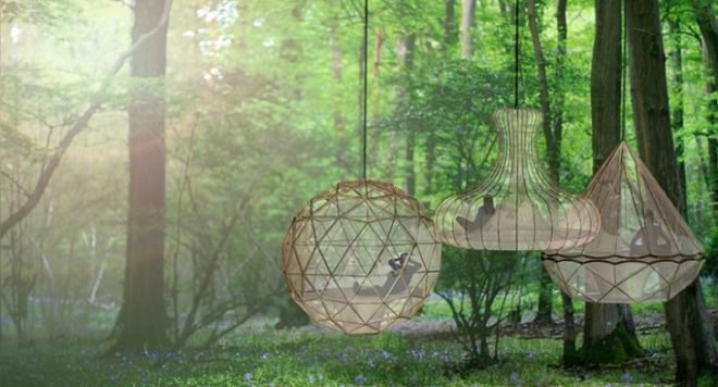 London treehouses, Invisible Works London, urban green spaces, biomimetic design, biomimicry, technology and nature, green design, the invisible city london